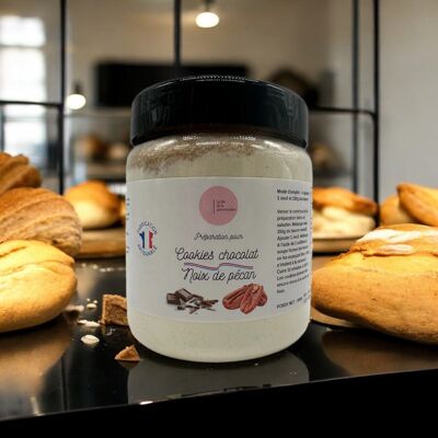 Biscotti al cioccolato fondente e noci pecan