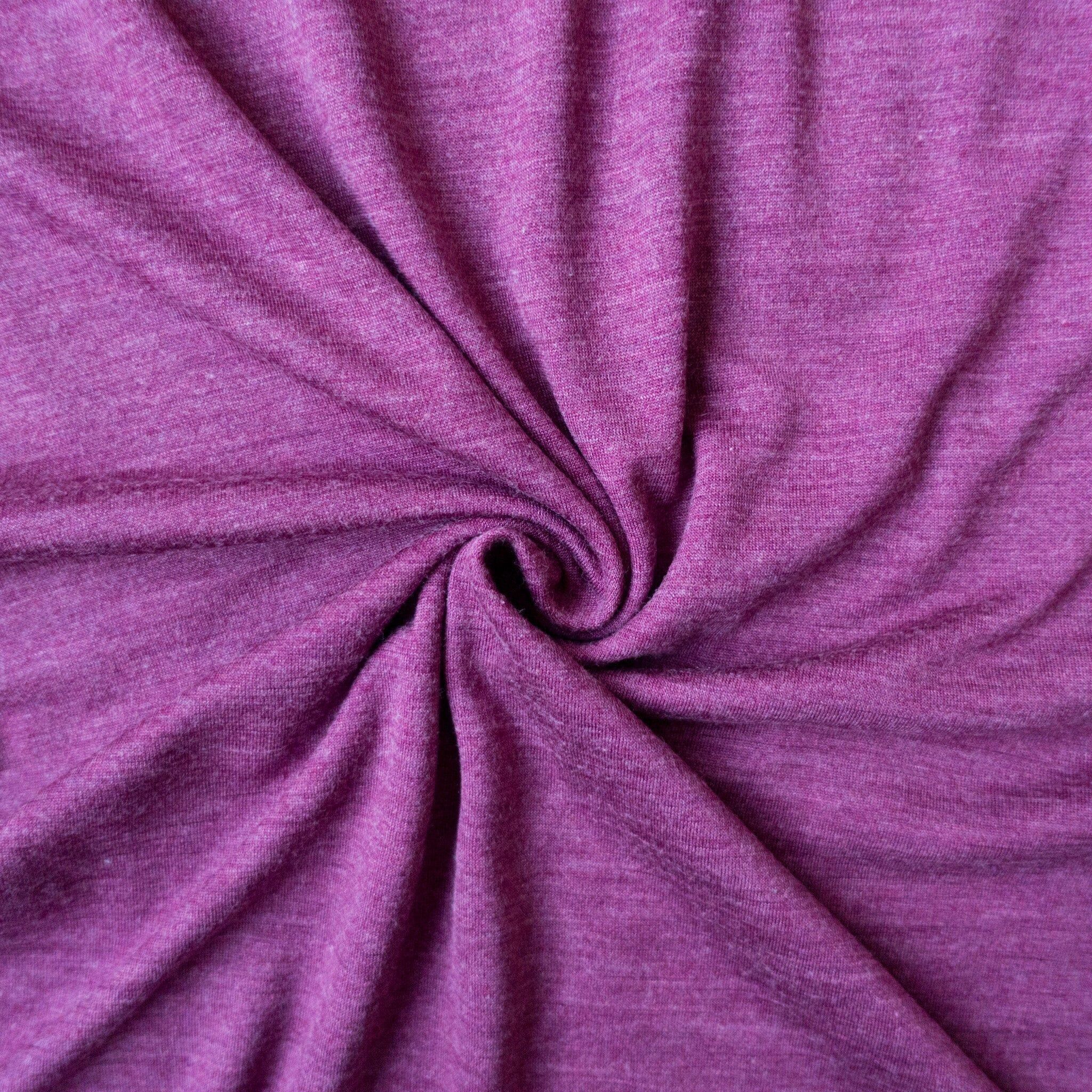 Venduto al metro prugna, 70% lana merino e 30% seta (biologico/GOTS)