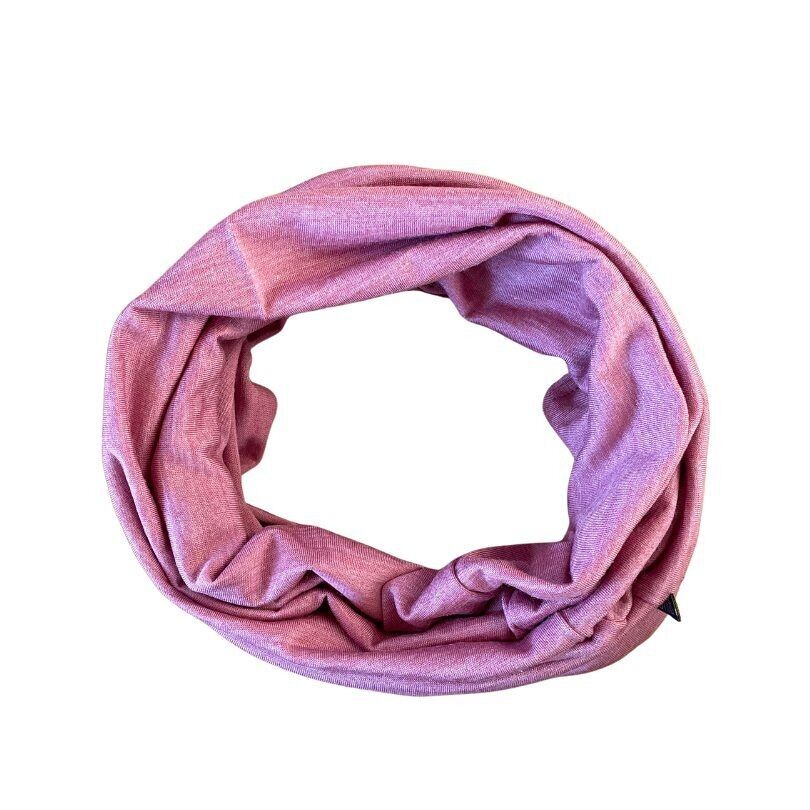 tube loop rosé, merino wool & silk (organic/GOTS)