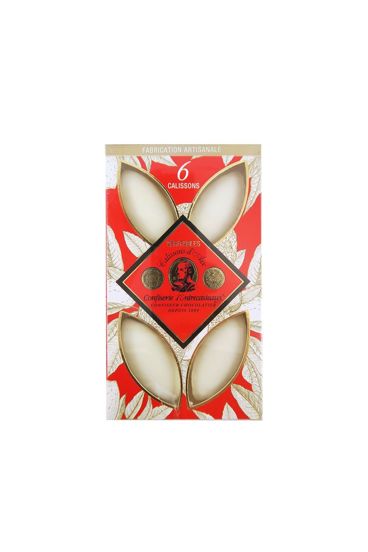 Entrecasteaux Confiserie - Scatola finestra (BF1) - 8 Calissons d'Aix - 80g