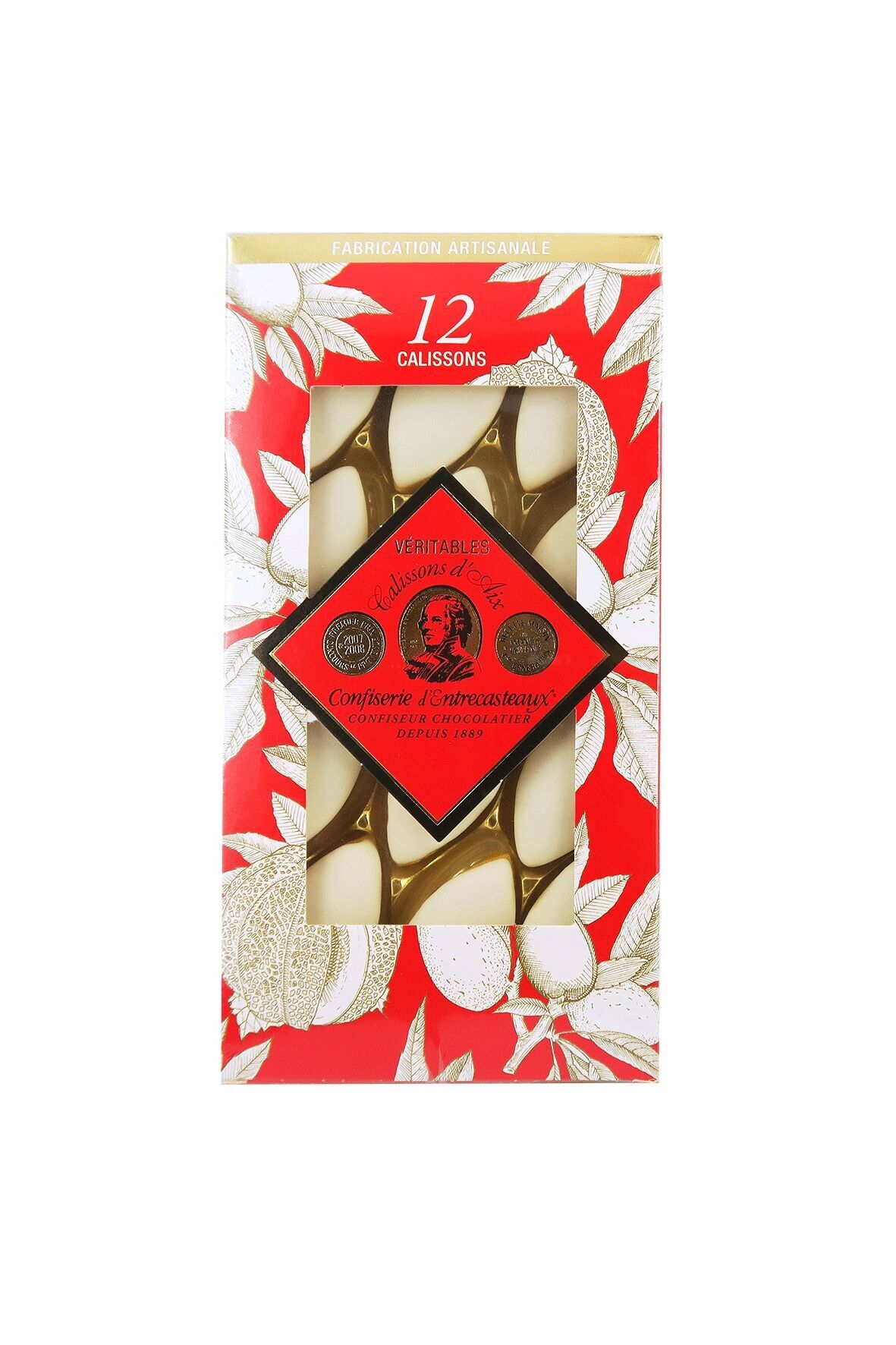 Entrecasteaux Confiserie - Scatola finestra (BF2) - 12 Calissons d'Aix - 160g