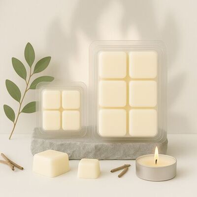 Cera perfumada derretida junto al fuego - Cera vegetal natural