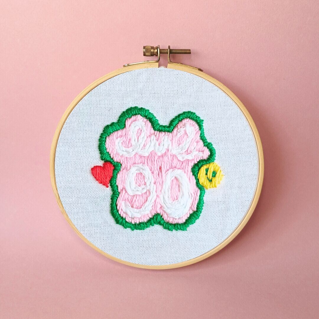 Stickset Club 90 | Moderne Muster der 90er | Von Limistic | 4x4 cm | Mittelstufe