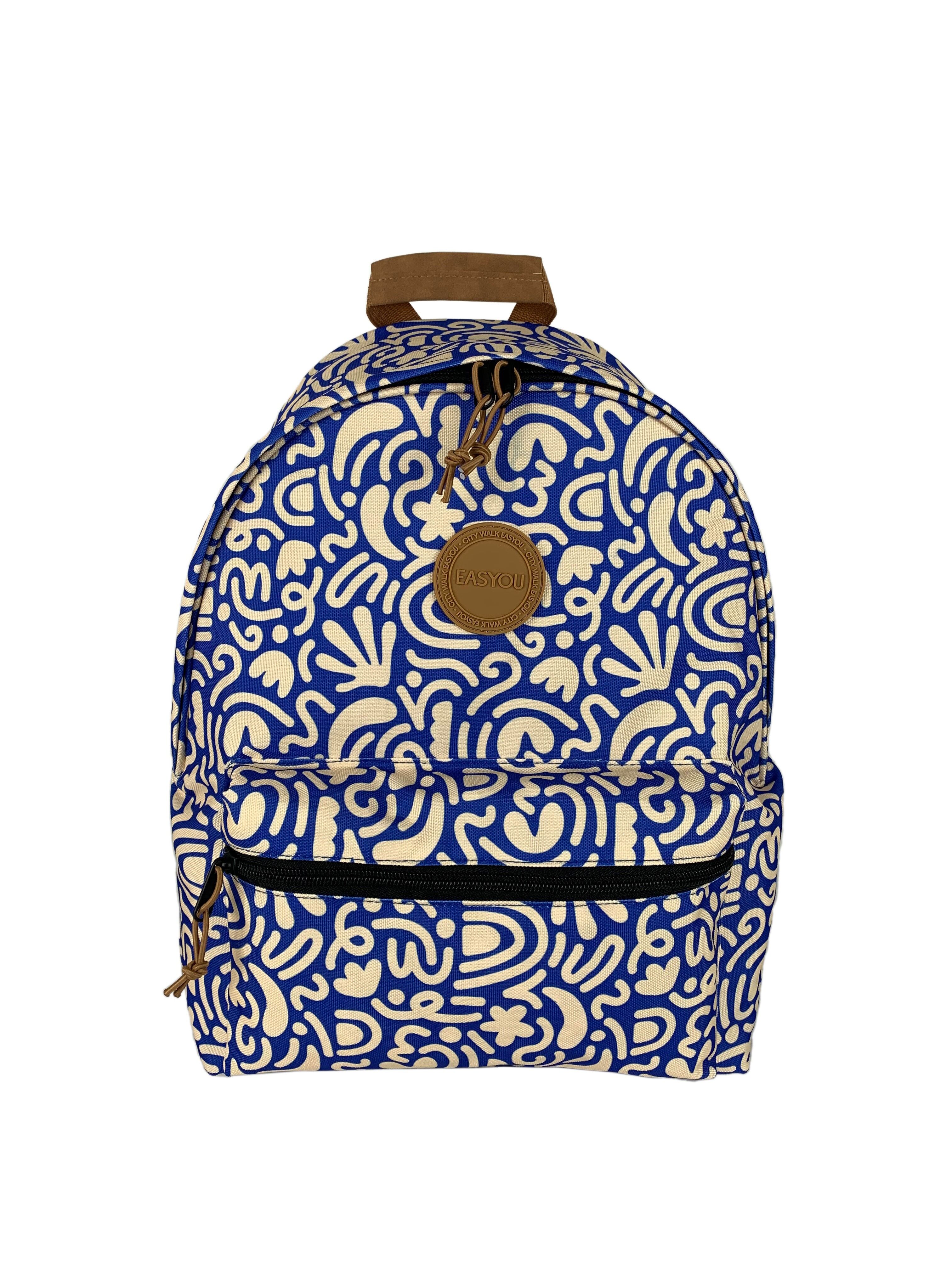 EASYOU - Athens Rucksack - recyceltes Material - Größe M