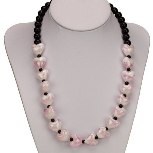 Halskette Cara, Rosa Herz 15x15x10mm