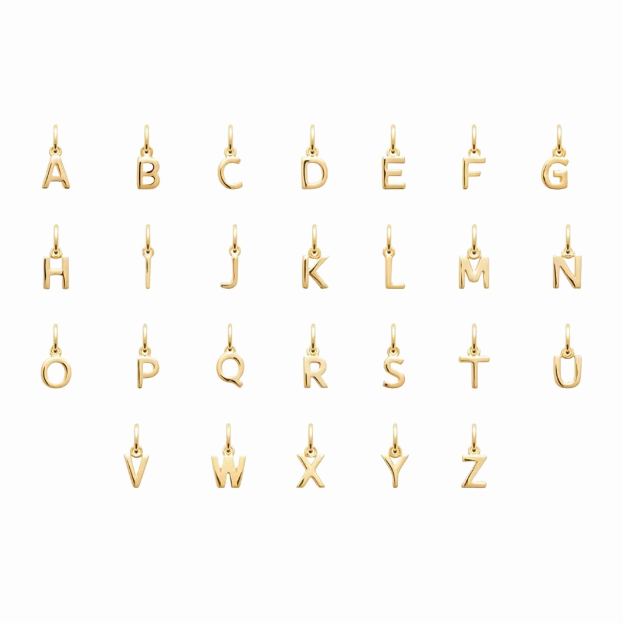 Ciondoli con lettere maiuscole ABC