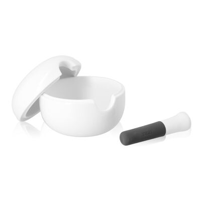 PORCELAIN MORTAR AND PESTLE
