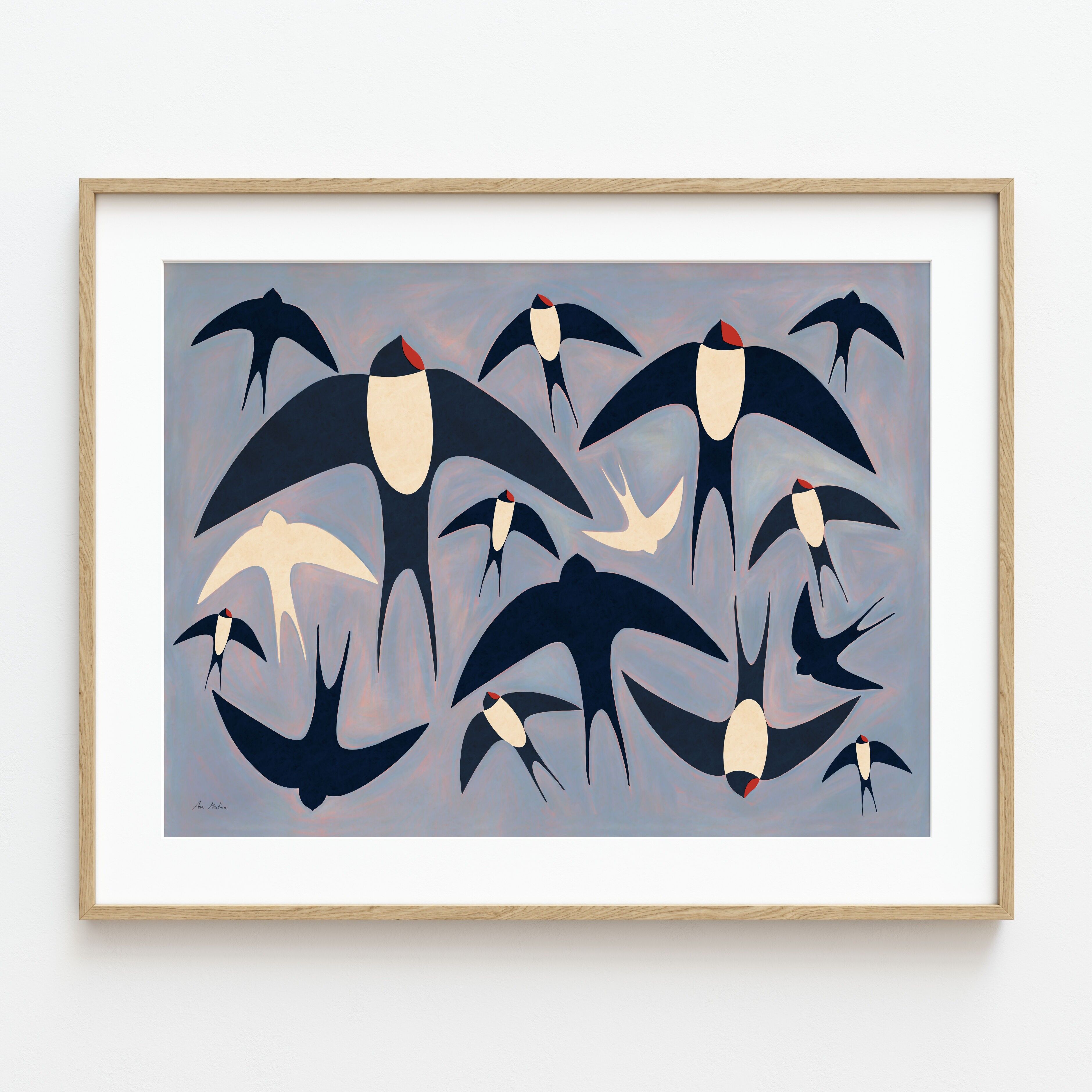 Foglio decorativo "Rondini" - varie misure