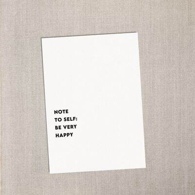 Note à moi-même
