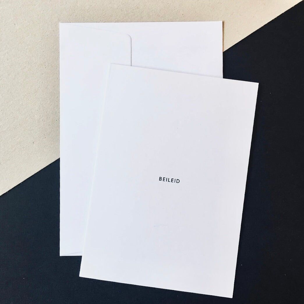 condolence / folding card