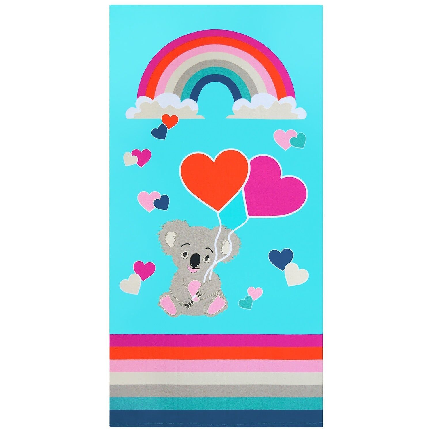 Telo Mare Bambini Microfibra Multicolore 70x140 250g/m² - Koala