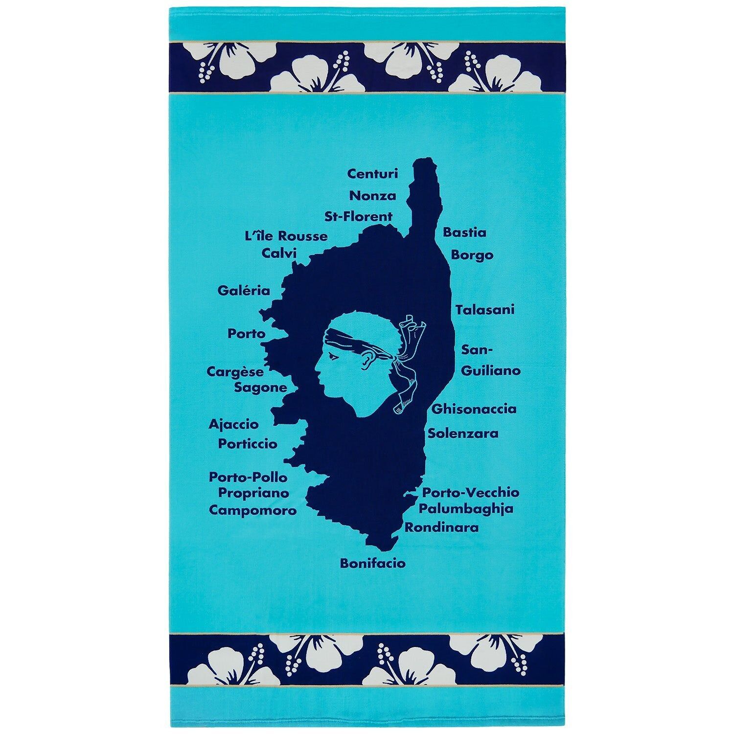 Telo mare microfibra Blu 90x170 250g/m² - Olzo