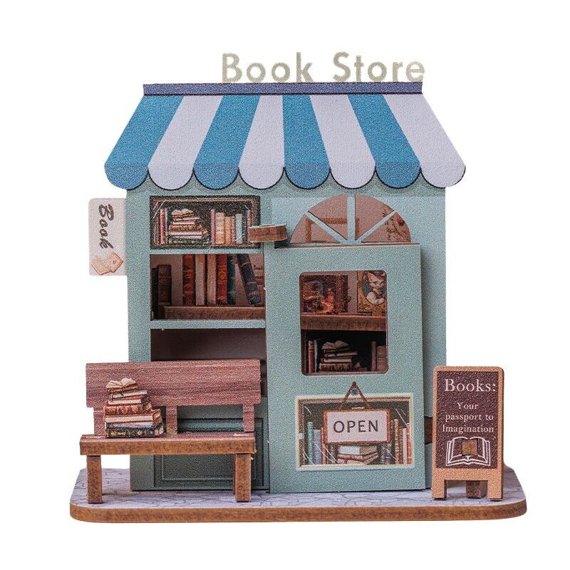Libreria - Puzzle magnetico | Decorazione puzzle | Puzzle fai da te | Puzzle creativo | Regalo puzzle | Puzzle individuale | Gioco di puzzle | Progettazione di puzzle | puzzle decorativo