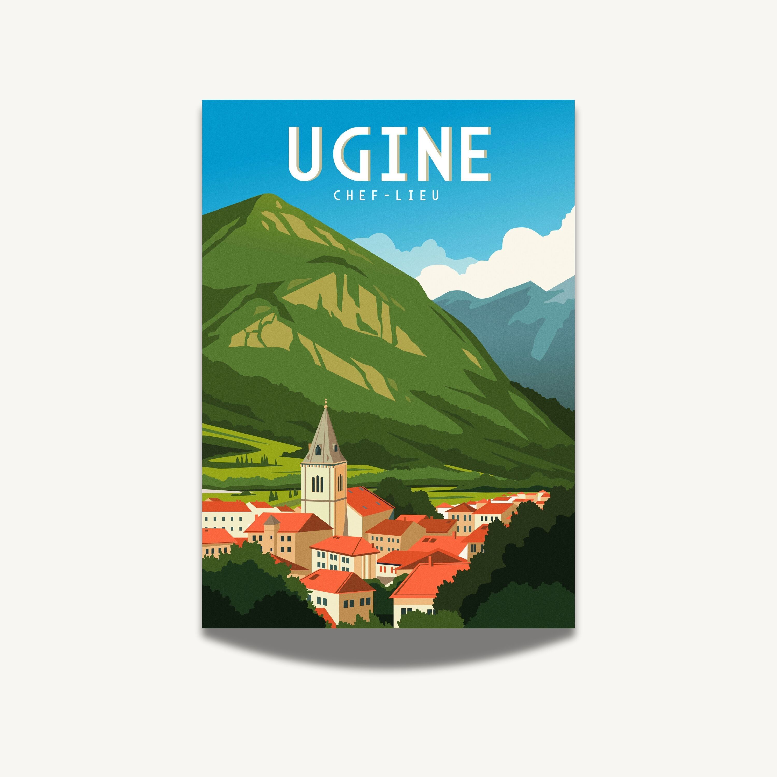 Cartolina - Ugine, capoluogo