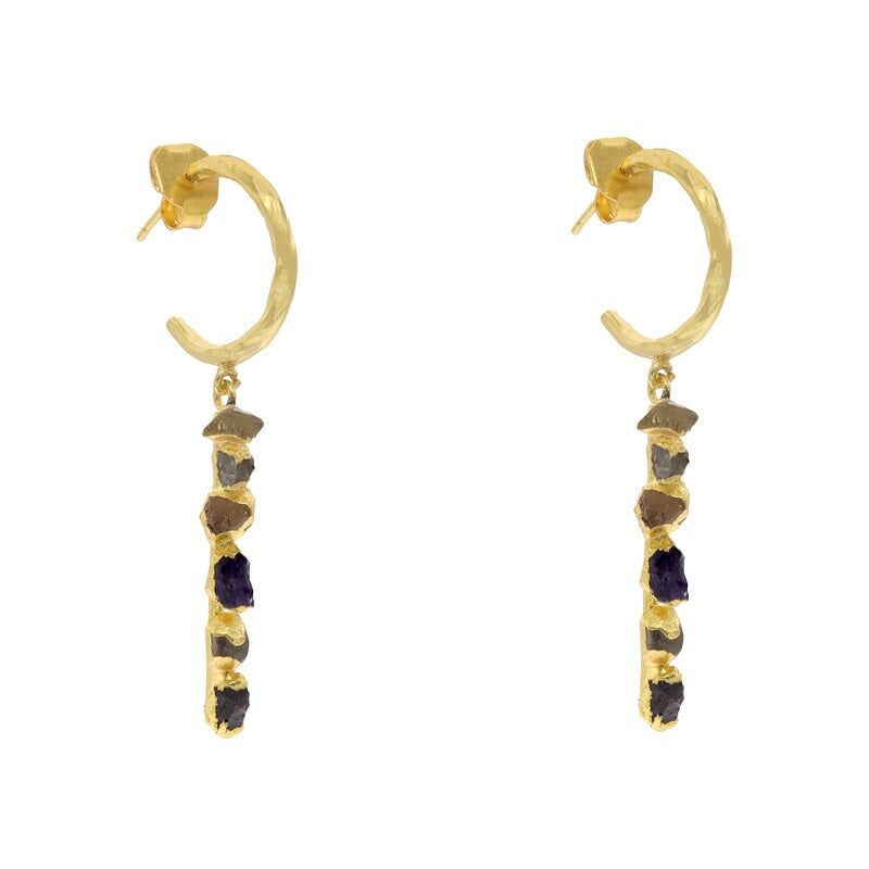 Orecchini a cerchio Vau Multi Earth