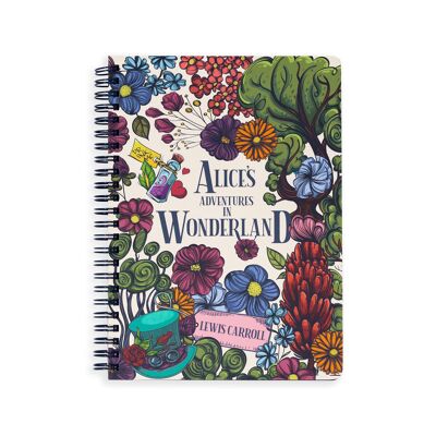 Mini Quaderno, Alice nel Paese delle Meraviglie - Floral Nonsense
