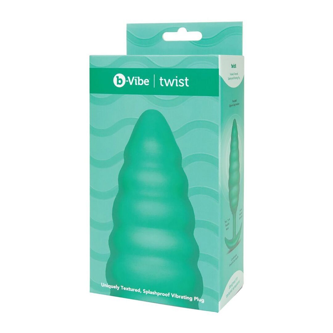 Twist Texture Plug - Vibrating Butt Plug