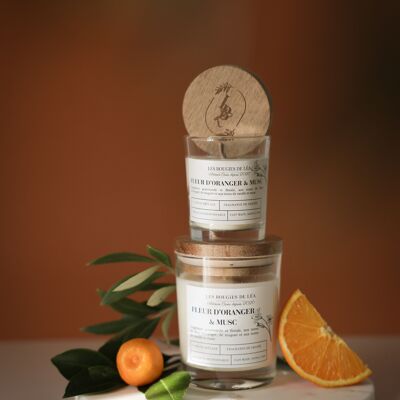 Candela ai fiori d'arancio e muschio - Grande