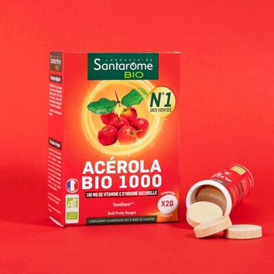 Acérola Bio 1000 - Pot 60 Comprimés