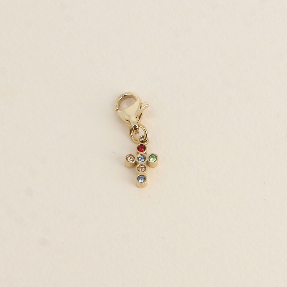 Charm Cross - Kreuz und Zirkoniumoxide