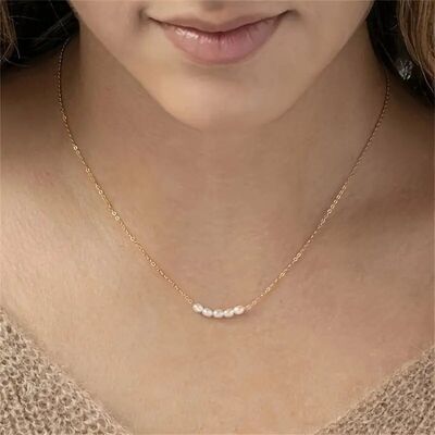 Collana con ciondolo in acciaio inossidabile – Elegante catena per clavicola per abbigliamento casual e come regalo