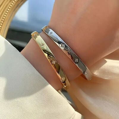Elegante braccialetto a stella – regalo di gioielli di moda per look da cena e festa da donna
