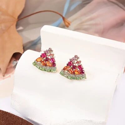 1 Pair Fashion Watermelon-Shaped Earrings