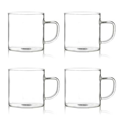Set of 4 helya cups
in borosilicate glass
25cl
