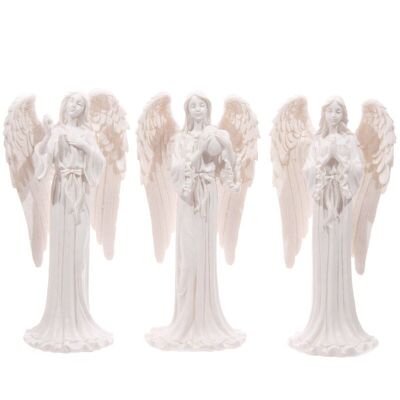 Figurina Angelo in piedi bianco 20 cm