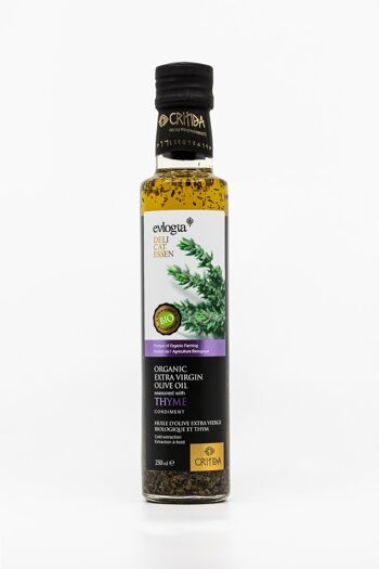 Huile d'olive Bio Critida infusée THYM 1