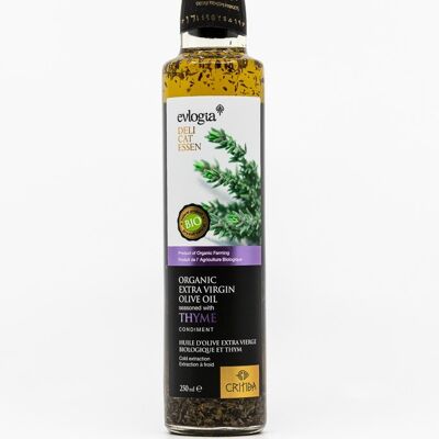 Organic Critida olive oil infused with THYME