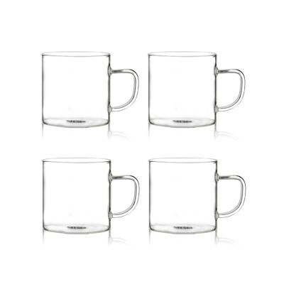 Set of 4 espresso cups
helya in glass
borosilicate 12 cl