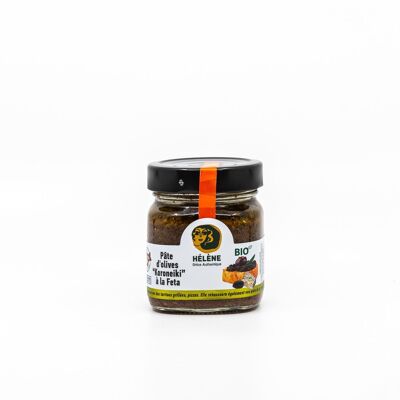 Koroneiki schwarze Olivenpaste mit Bio-Feta