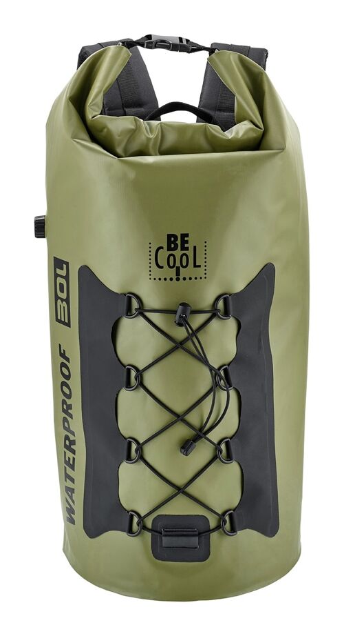 Tube cooler/backpack, green