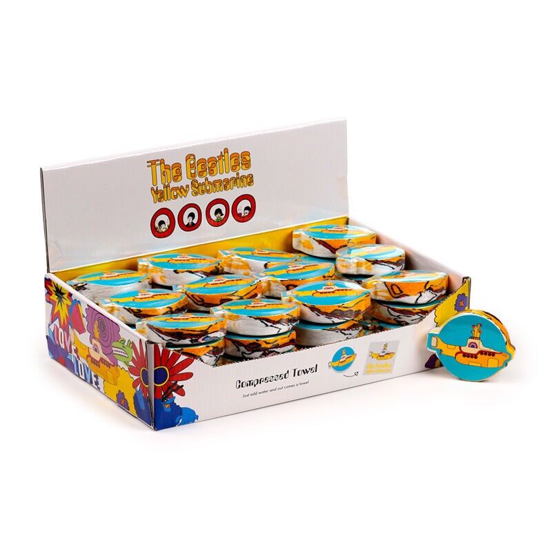 Asciugamano da viaggio compresso The Beatles Yellow Submarine