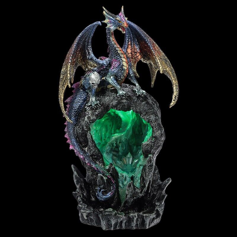 Bruciatore di incenso a flusso inverso a LED Dark Legends Ice Dragon