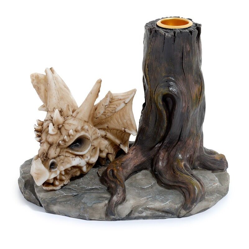 Portacandele Shadows of Darkness Dragon Skull Candlestick