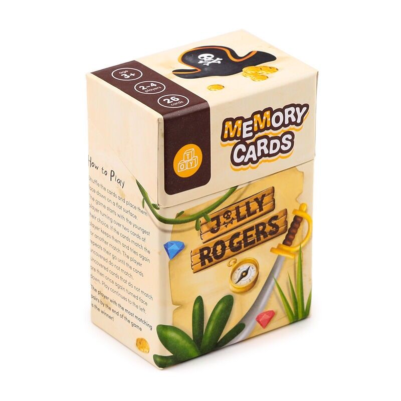 Set di schede di memoria per bambini Jolly Rogers Pirates