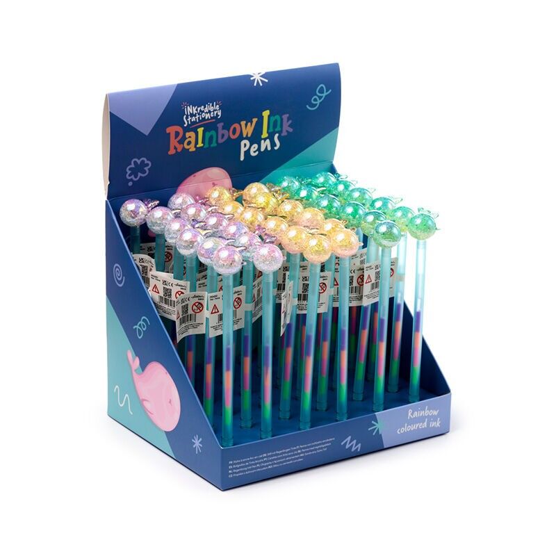 Penna a inchiostro arcobaleno balena