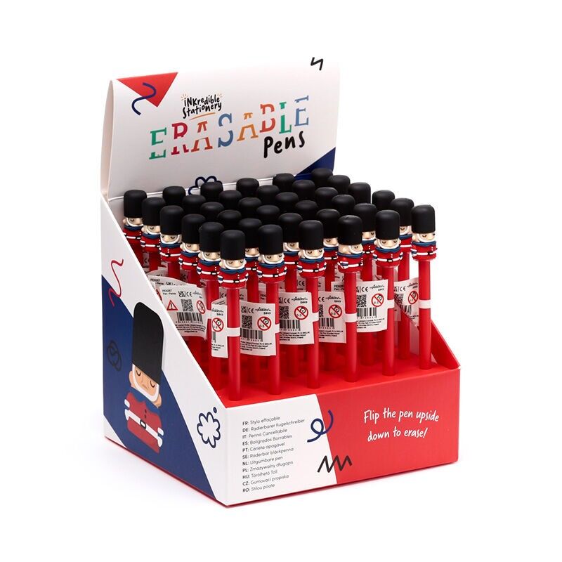 Penna cancellabile Inkredible con topper London Guardsman