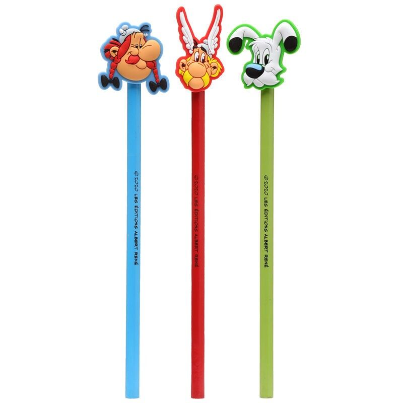 Asterix, Obelix & Idefix Bleistift mit PVC Topper