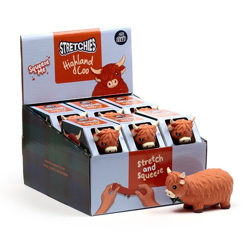 Stretchy Highland Coo Toy