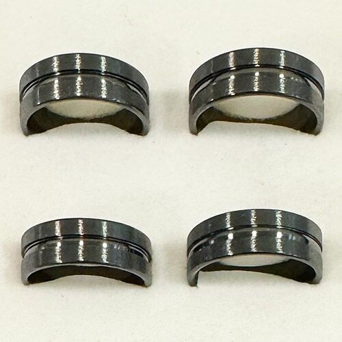 Stainless steel ring, 8mm, black 3