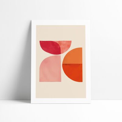 AFFICHE 30X40 CM - Les Formes Roses
