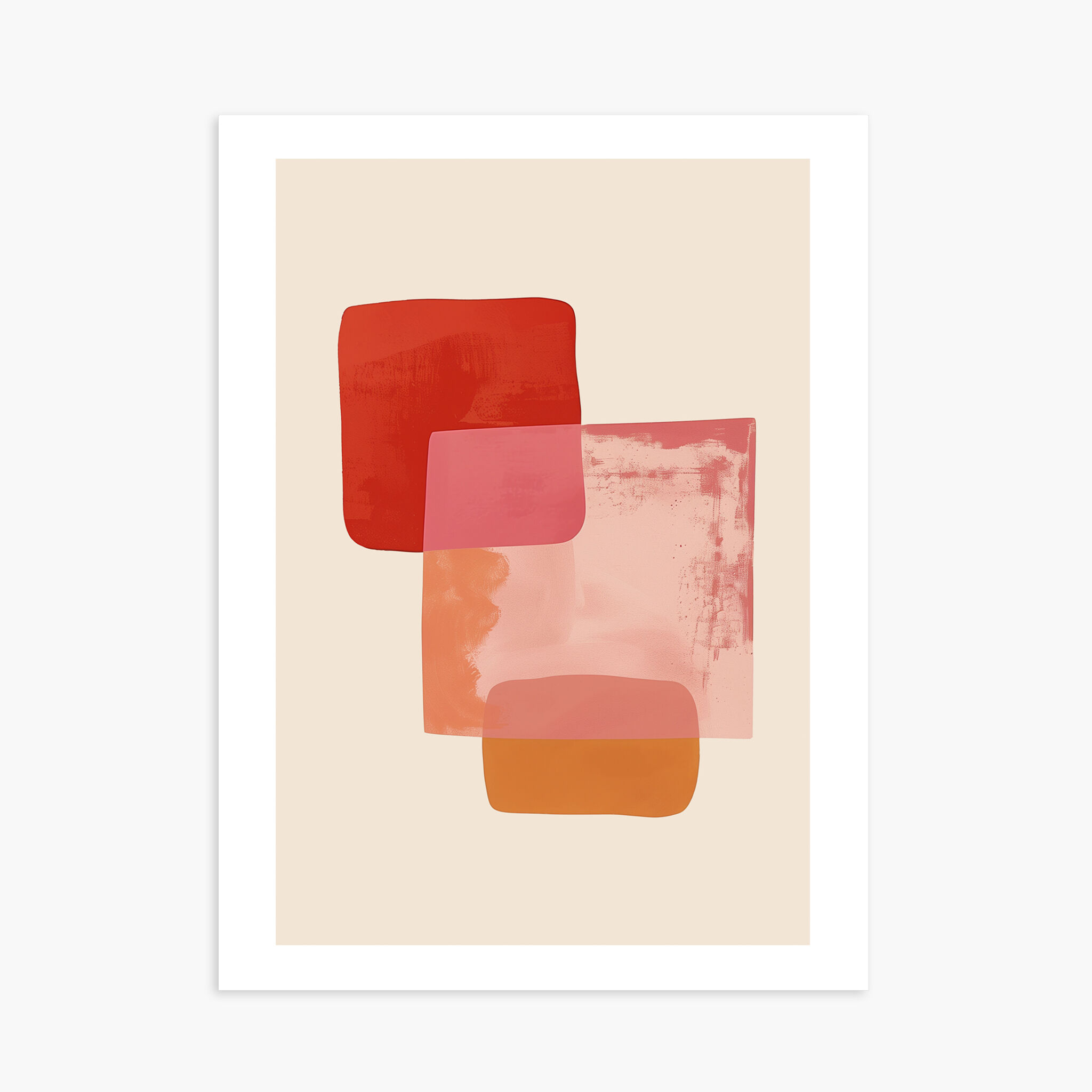 POSTER 30X40 CM - Die rosa Quadrate