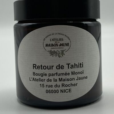 Bougie parfumee 125 retour de tahiti