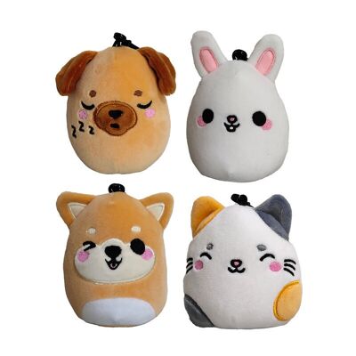 Porte-clés mini peluche Squidglys Adoramals Pets