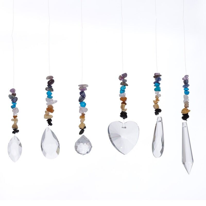 Gemstone Crystal Chakra Suncatcher