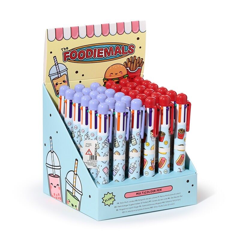Foodiemals Mehrfarbiger Stift (6 Farben)