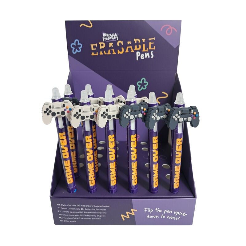 Game Over Inkredible Erasable Pen with PVC Game Controller Topper